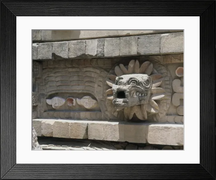 Framed Print : MEXICO. STATE OF MEXICO. TeotihuacᮮQuetzalc Framed Print : MEXICO. STATE OF MEXICO. TeotihuacᮮQuetzalc