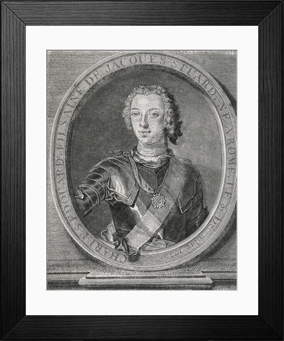 Framed Print : Charles Edward, the Young Pretender (1720-1788) Framed Print : Charles Edward, the Young Pretender (1720-1788)