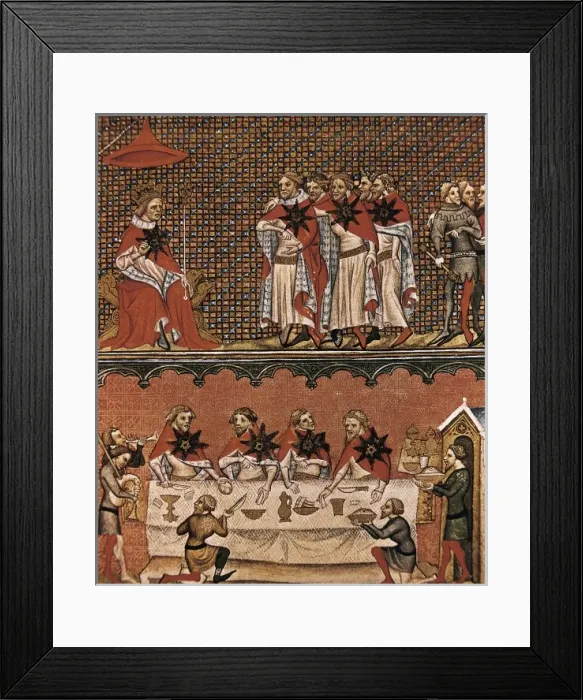 Framed Print : John II of France creates the Order of the Star Framed Print : John II of France creates the Order of the Star