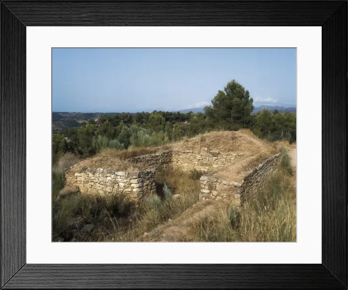 Framed Print : SPAIN. Tivissa. Iberian art. ; Iron Age. Architecture Framed Print : SPAIN. Tivissa. Iberian art. ; Iron Age. Architecture