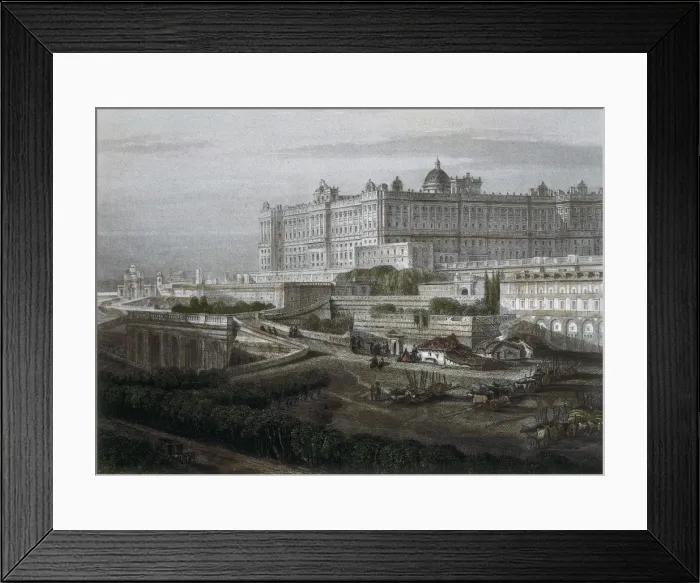 Framed Print : Madrid. Palacio de Oriente (Easter Palace) in Framed Print : Madrid. Palacio de Oriente (Easter Palace) in