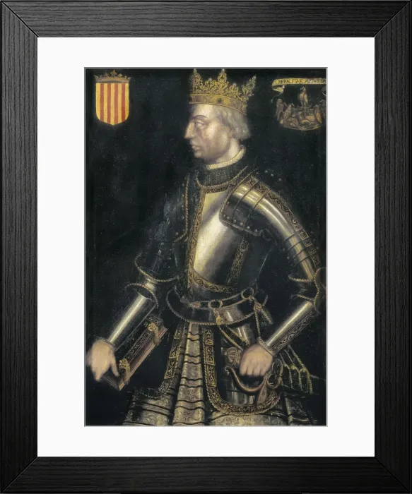 Framed Print : Alfonso II of Catalonia, III of Aragon, called Framed Print : Alfonso II of Catalonia, III of Aragon, called