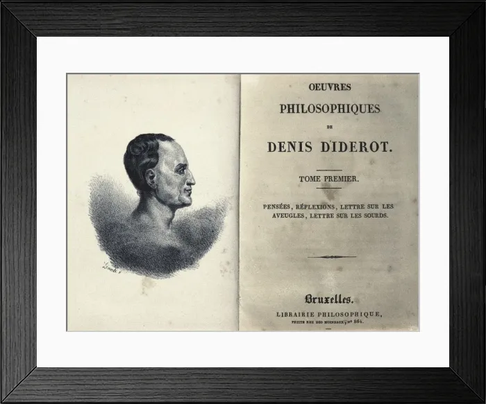 Framed Print : DIDEROT, Denis (1713-1784). French erudite writer Framed Print : DIDEROT, Denis (1713-1784). French erudite writer