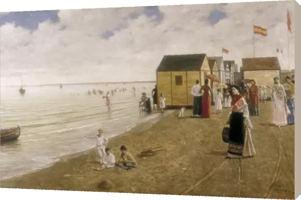 TURINA AREAL, Joaqu�(1847-1903). The beach