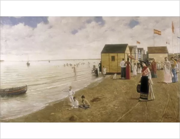 TURINA AREAL, Joaqu�(1847-1903). The beach