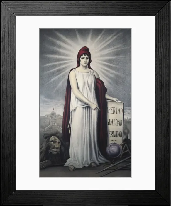 Framed Print : Spain. Second Republic (1931-1936). Allegory Framed Print : Spain. Second Republic (1931-1936). Allegory