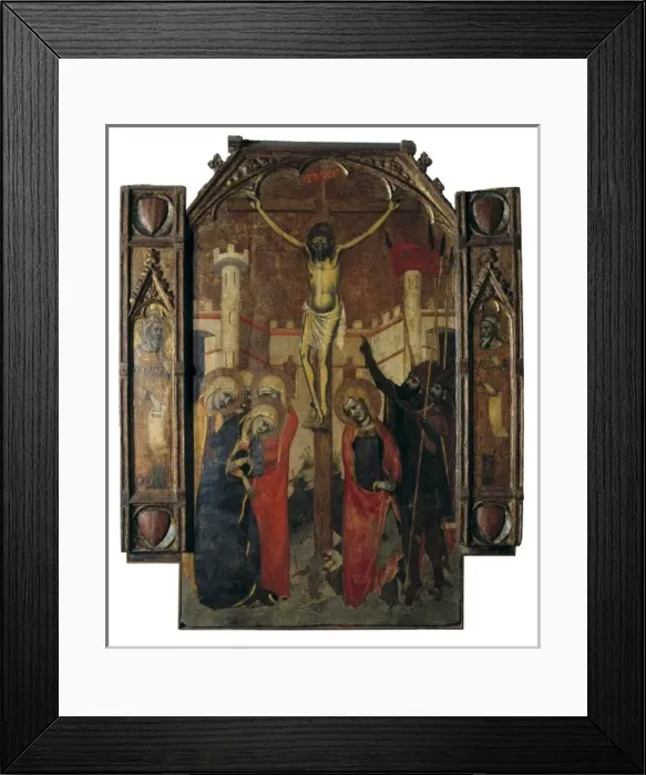 Framed Print : DESTORRENTS, Ram14th century). Crucifixion Framed Print : DESTORRENTS, Ram14th century). Crucifixion