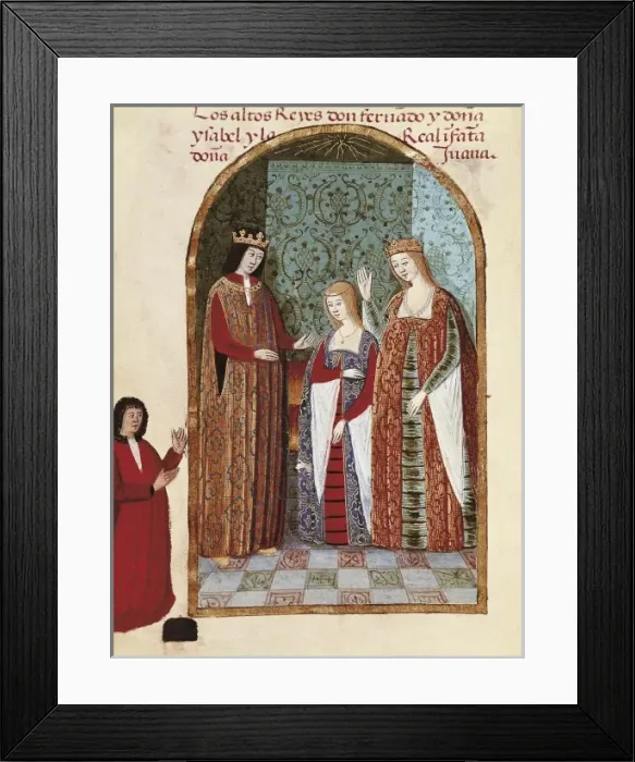 Framed Print : Illustration of the Devotionary of Joanna Framed Print : Illustration of the Devotionary of Joanna
