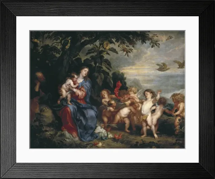 Framed Print : VAN DYCK, Sir Anthony (1599-1641). The Rest on Framed Print : VAN DYCK, Sir Anthony (1599-1641). The Rest on