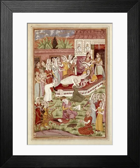 Framed Print : Shahnameh. The Book of Kings. 16th c. The Birth