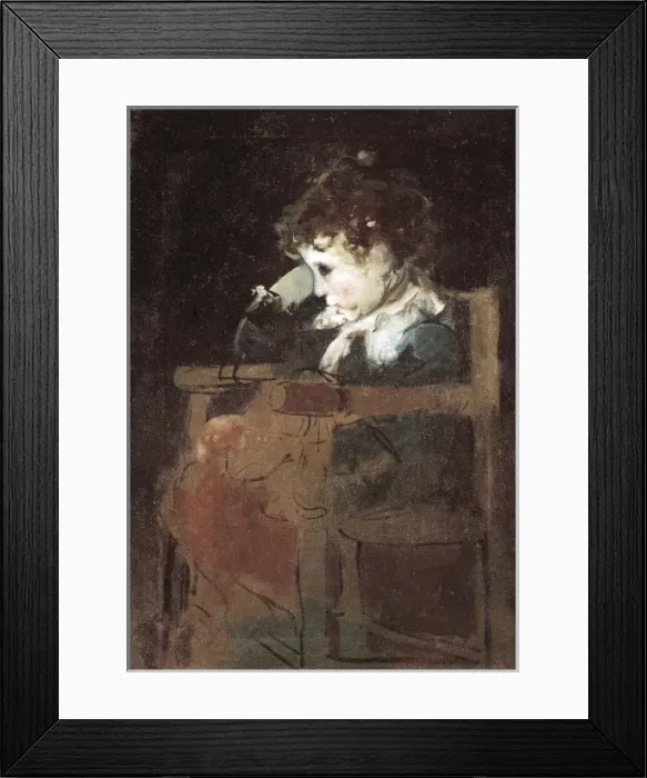 Framed Print : PINAZO CAMARLENCH, Ignacio (1849-1916). Child Framed Print : PINAZO CAMARLENCH, Ignacio (1849-1916). Child