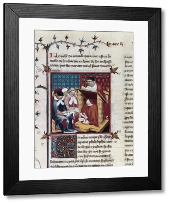 Framed Print : La Sorbonne, University of Paris. Illustration