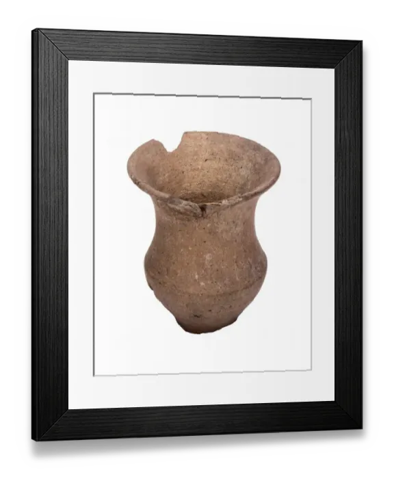 Framed Print : Bell-shaped vase belonging to the Castro culture Framed Print : Bell-shaped vase belonging to the Castro culture