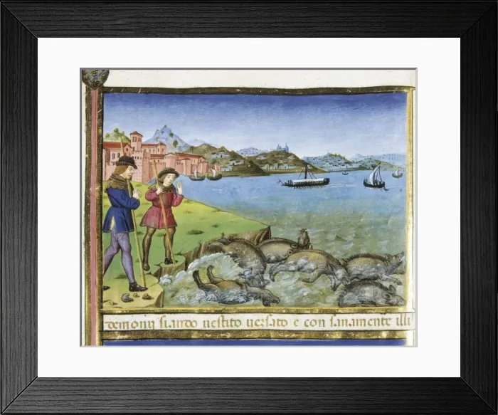 Framed Print : DE PREDIS, Cristoforo (1440-1486). Stories of Framed Print : DE PREDIS, Cristoforo (1440-1486). Stories of