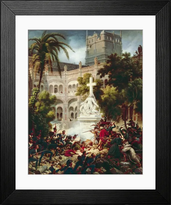 Framed Print : LEJEUNE, Louis-Fran篩s, baron (1775-1848). Assault Framed Print : LEJEUNE, Louis-Fran篩s, baron (1775-1848). Assault