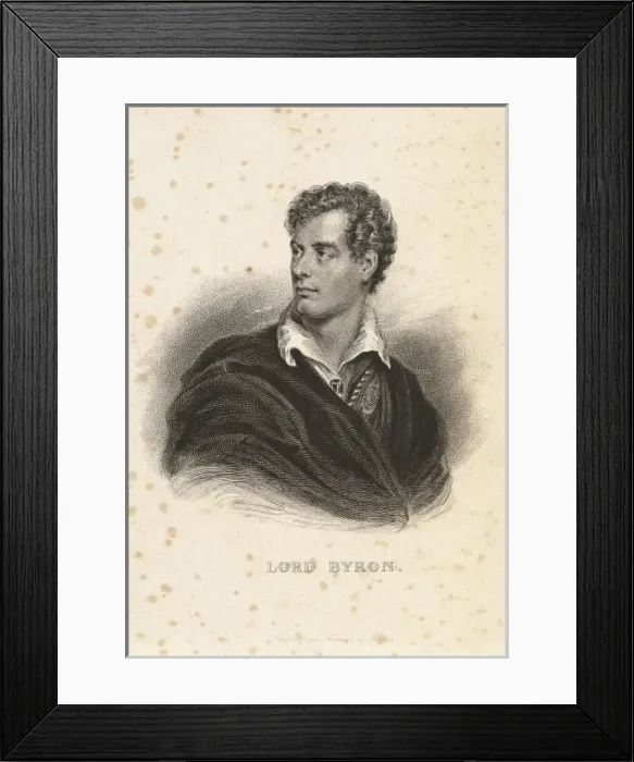 Framed Print : Byron, George Gordon Byron, 6th Baron, called Framed Print : Byron, George Gordon Byron, 6th Baron, called
