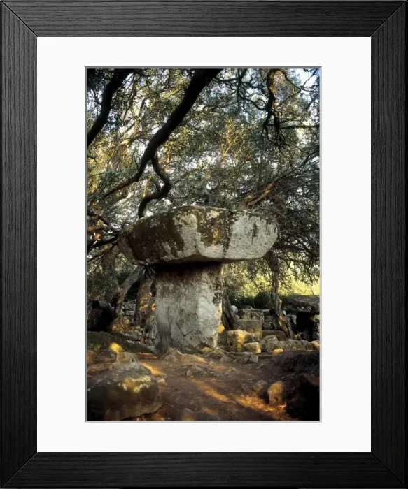 Framed Print : SPAIN. MENORCA. Llafuda Tower, taula (table) Framed Print : SPAIN. MENORCA. Llafuda Tower, taula (table)