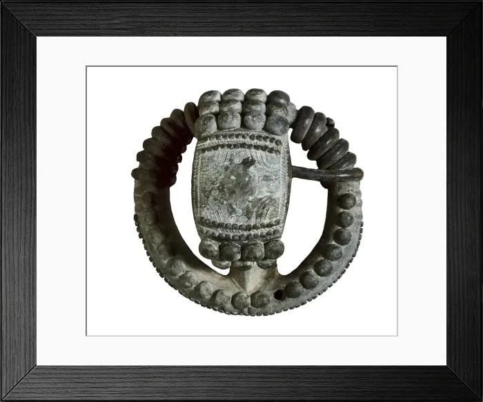 Framed Print : Spanish ring-shaped fibula of the Second Iron Framed Print : Spanish ring-shaped fibula of the Second Iron