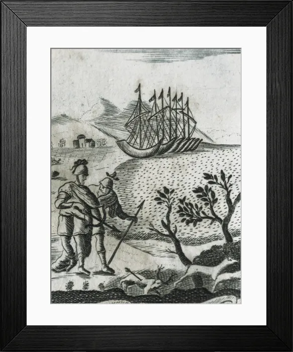 Framed Print : Illustration of The Aeneid by Virgil. French Framed Print : Illustration of The Aeneid by Virgil. French