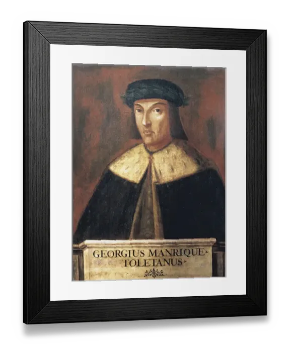 Framed Print : MANRIQUE, Jorge (1440-1479). Spanish poet. Anonymous Framed Print : MANRIQUE, Jorge (1440-1479). Spanish poet. Anonymous