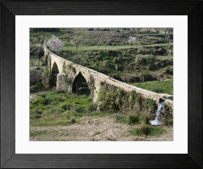 Framed Print : SPAIN. Biar. Aqueduct. Roman art. Architecture Framed Print : SPAIN. Biar. Aqueduct. Roman art. Architecture