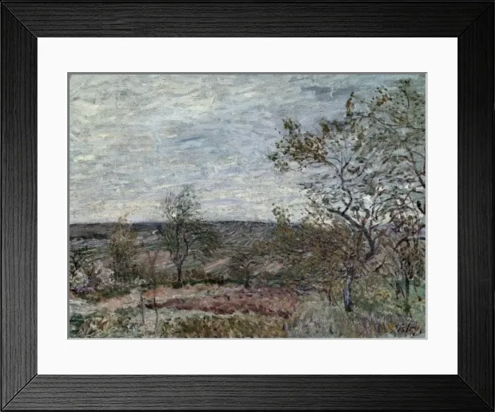Framed Print : SISLEY, Alfred (1839-1899). Windy Day at Veneux Framed Print : SISLEY, Alfred (1839-1899). Windy Day at Veneux