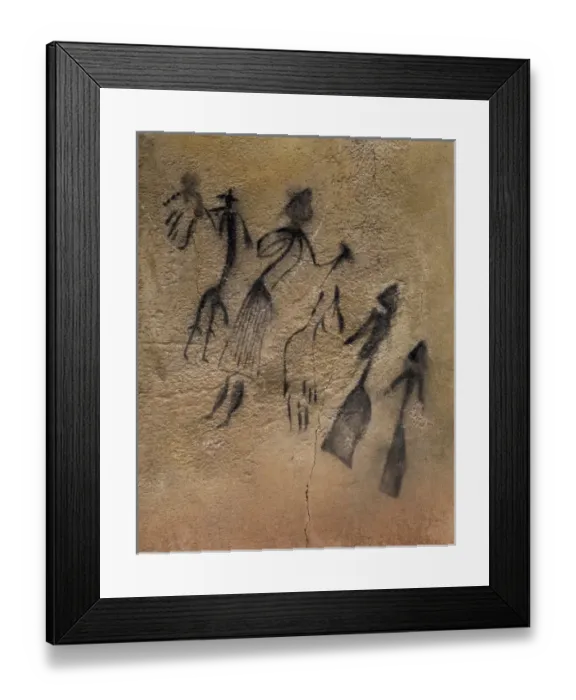 Framed Print : Phallic dance in naturalistic-stylized style Framed Print : Phallic dance in naturalistic-stylized style