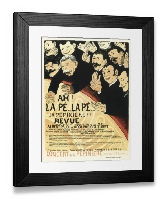 Framed Print : VALLOTTON, F鬩x (1865-1925). AH! LA PE... LA Framed Print : VALLOTTON, F鬩x (1865-1925). AH! LA PE... LA