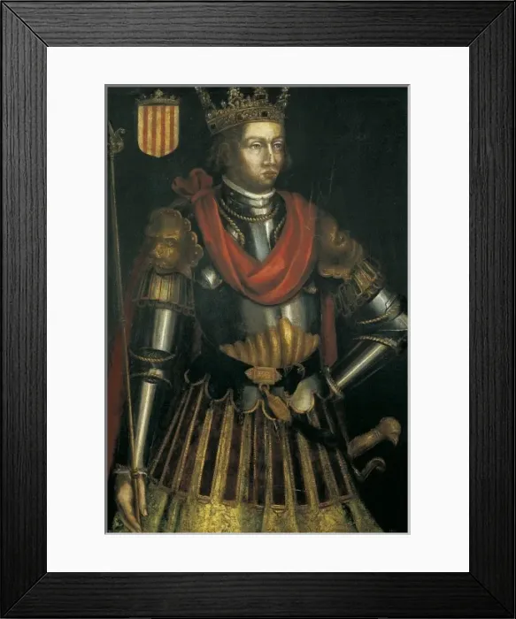 Framed Print : Peter II the Catholic (1177-1213). King of Framed Print : Peter II the Catholic (1177-1213). King of