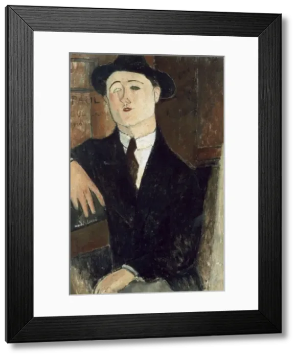 Framed Print : MODIGLIANI, Amedeo (1884-1920). Portrait of Paul Framed Print : MODIGLIANI, Amedeo (1884-1920). Portrait of Paul