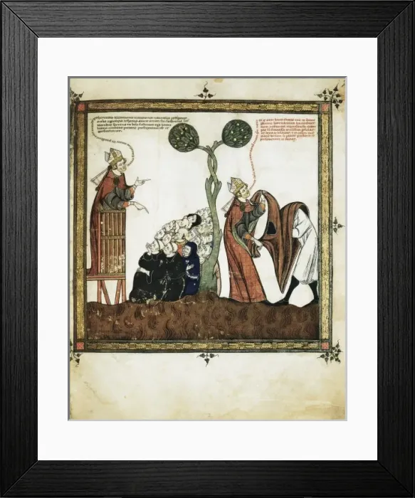Framed Print : Miniature n 2 of the Breviculum, reduced version Framed Print : Miniature n 2 of the Breviculum, reduced version