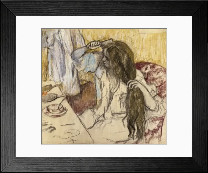 Framed Print : DEGAS, Edgar (1834-1917). Woman at her Toilet Framed Print : DEGAS, Edgar (1834-1917). Woman at her Toilet