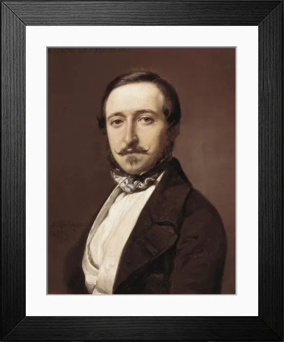 Framed Print : MADRAZO, Federico (1815-1894). Portrait of Ramon Framed Print : MADRAZO, Federico (1815-1894). Portrait of Ramon