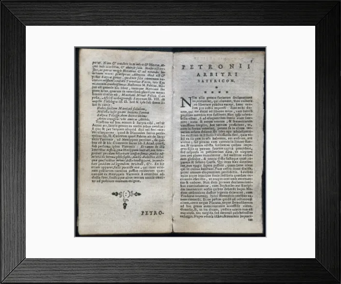 Framed Print : PETRONIUS Arbiter, Gaius (1st century). Latin Framed Print : PETRONIUS Arbiter, Gaius (1st century). Latin