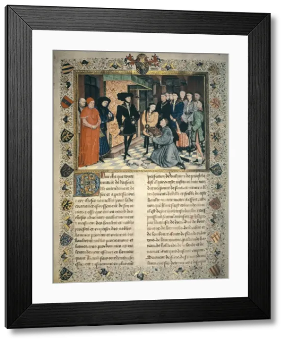 Framed Print : WEYDEN, Rogier van der (1400-1464). The Chronicles Framed Print : WEYDEN, Rogier van der (1400-1464). The Chronicles