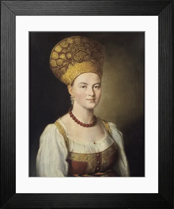 Framed Print : ARGUNOV, Ivan P. (1727-1802). Portrait of Woman Framed Print : ARGUNOV, Ivan P. (1727-1802). Portrait of Woman