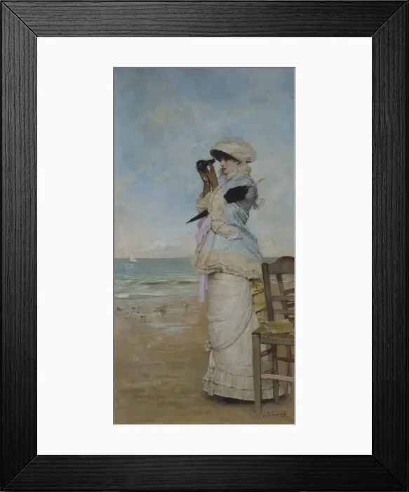 Framed Print : PALMAROLI GONZALEZ, Vicente (1834-1896). At sight Framed Print : PALMAROLI GONZALEZ, Vicente (1834-1896). At sight