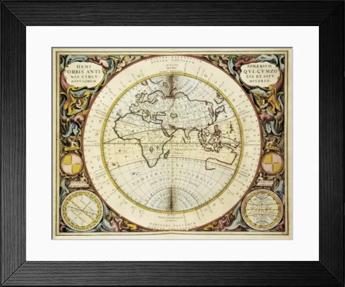 Framed Print : CELLARIUS, Andreas (1596-1665). Atlas Coelestis Framed Print : CELLARIUS, Andreas (1596-1665). Atlas Coelestis