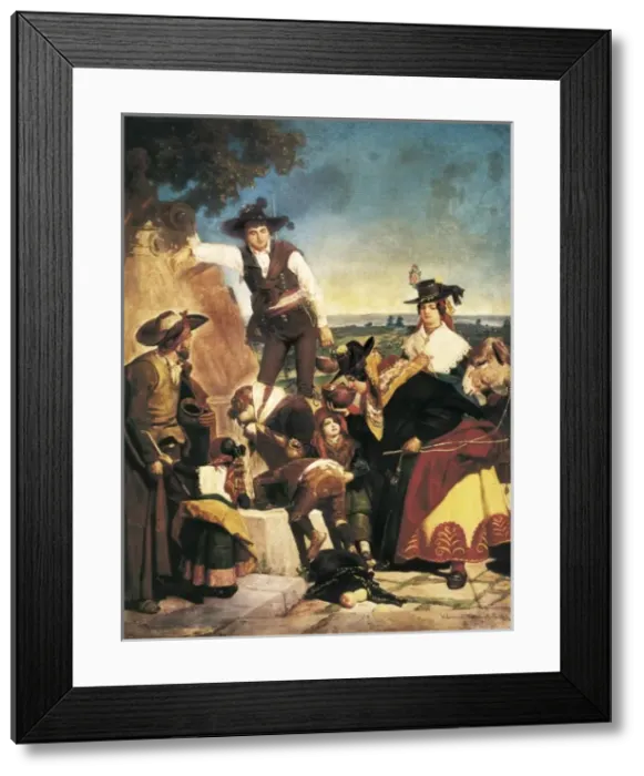 Framed Print : DOMINGUEZ BECQUER, Valeriano (1834-1870) Framed Print : DOMINGUEZ BECQUER, Valeriano (1834-1870)