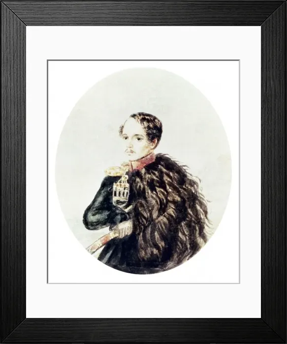 Framed Print : LERMONTOV, Mikhail Yuryevich (1814-1841). Russian Framed Print : LERMONTOV, Mikhail Yuryevich (1814-1841). Russian
