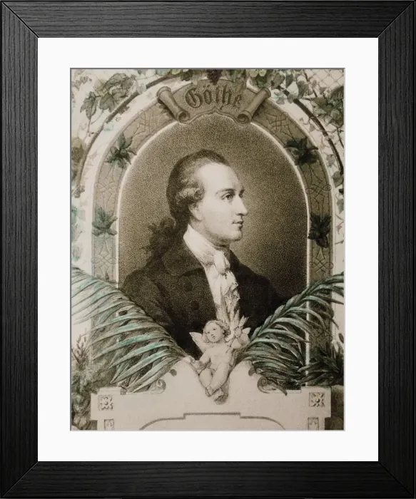 Framed Print : GOETHE, Johann Wolfgang von (1749-1832). German Framed Print : GOETHE, Johann Wolfgang von (1749-1832). German