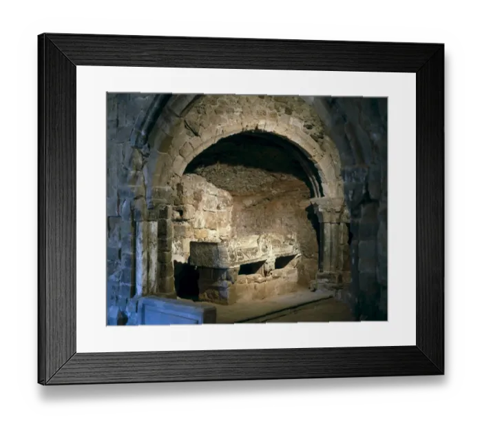 Framed Print : Cenotaph of San Millan. 12th c. SPAIN. San Millᮠ Framed Print : Cenotaph of San Millan. 12th c. SPAIN. San Millᮠ