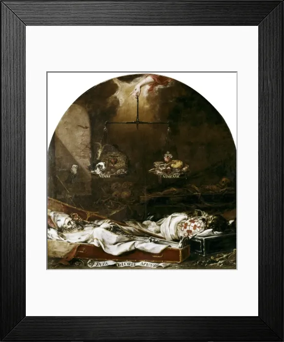 Framed Print : VALDɓLEAL, Juan de (1622-1690). Finis Gloriae Framed Print : VALDɓLEAL, Juan de (1622-1690). Finis Gloriae