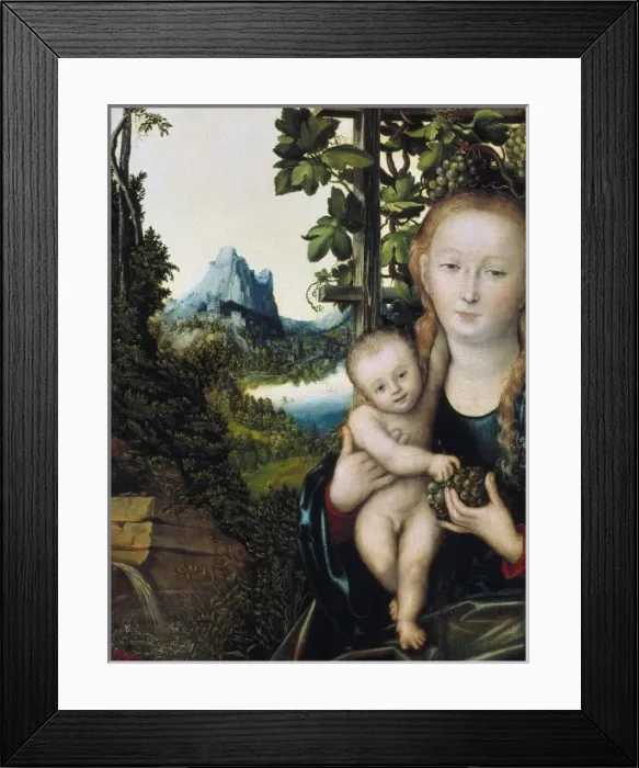 Framed Print : Cranach, Lucas, the Elder (1472-1553). Madonna Framed Print : Cranach, Lucas, the Elder (1472-1553). Madonna