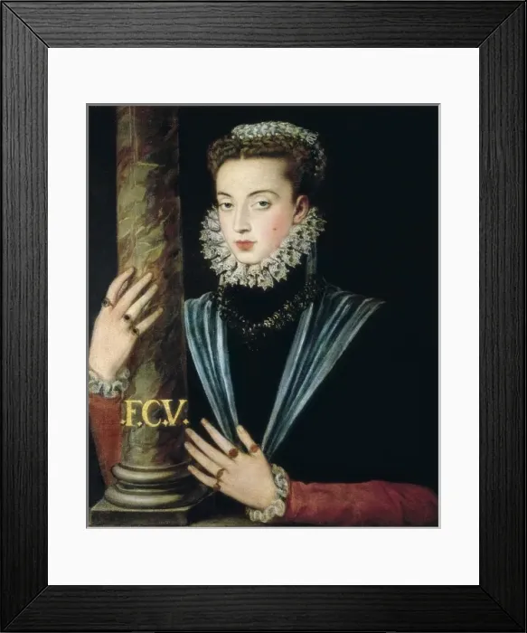 Framed Print : SANCHEZ COELLO, Alonso (1531-1588). Portrait Framed Print : SANCHEZ COELLO, Alonso (1531-1588). Portrait