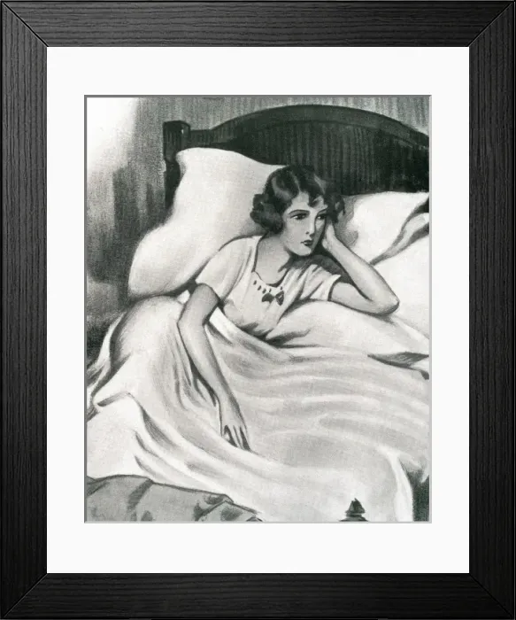 Framed Print : Illustration of the novel Julia takes the opportunity Framed Print : Illustration of the novel Julia takes the opportunity