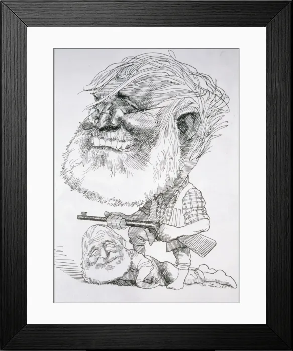 Framed Print : HEMINGWAY, Ernest (1899-1961). North-American Framed Print : HEMINGWAY, Ernest (1899-1961). North-American