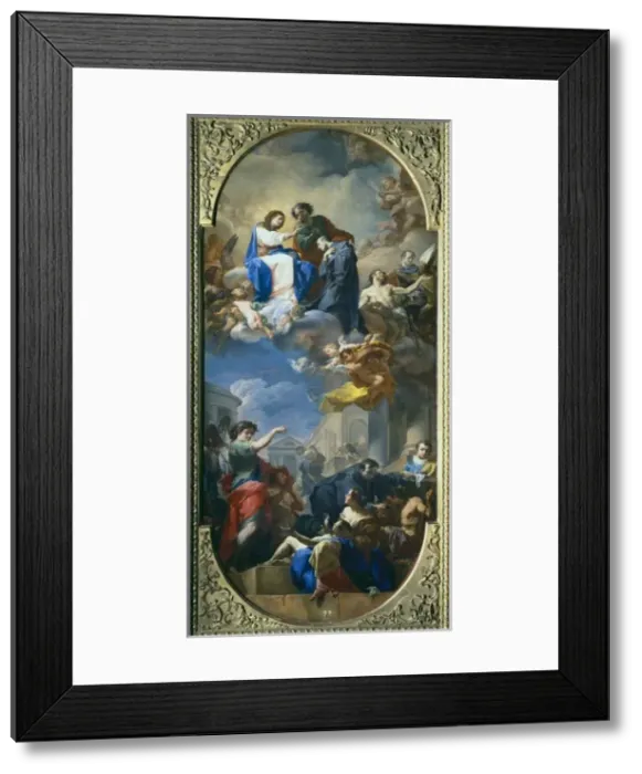 Framed Print : GIAQUINTO, Corrado (1700-1765). The Triumph of Framed Print : GIAQUINTO, Corrado (1700-1765). The Triumph of