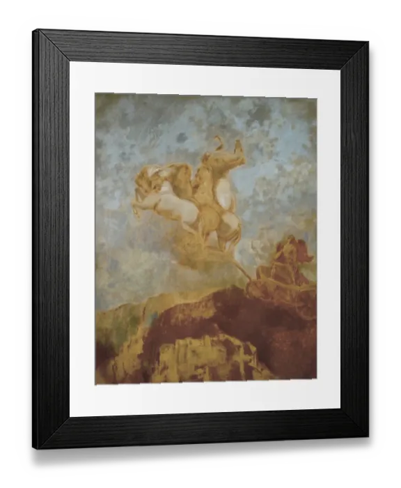 Framed Print : REDON, Odilon (1840-1916). The Chariot of Apollo Framed Print : REDON, Odilon (1840-1916). The Chariot of Apollo