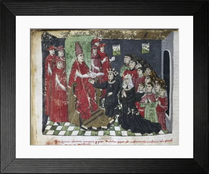 Framed Print : Red Book of Montserrat. 14th c. - 16th c. Pope Framed Print : Red Book of Montserrat. 14th c. - 16th c. Pope